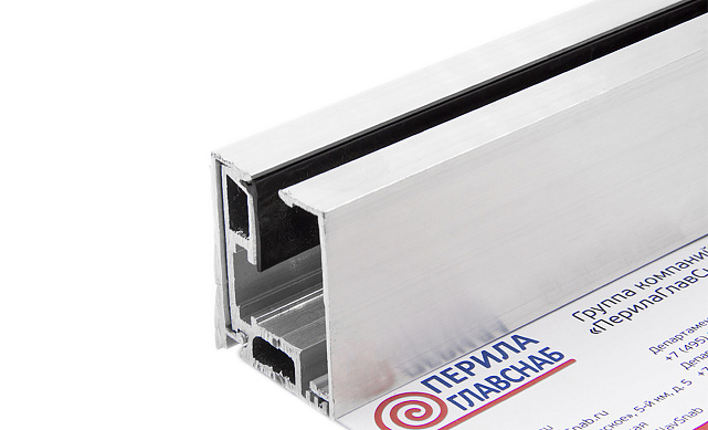 Комплект зажимного профиля для стекла 8-12 мм, неанодированный, L=3000 мм т40-4 AL Комплект зажимного профиля для стекла 8-12 мм, неанодированный, L=3000 мм т40-4 AL