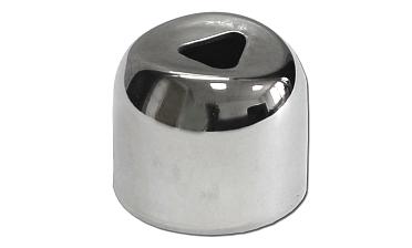 Наконечник штампованный (СПС) прямой 90° на трубу Ø25 мм, для поручня Ø38.1 мм, полированный, нержавеющий, AISI 304, k071 купить в Челябинске