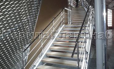 Нержавеющие перила и ограждения с подсветкой купить в Челябинске