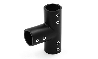 Соединитель-тройник для трубы 19 мм, нержавеющая сталь AISI 304, черная t902 BZn купить в Челябинске Соединитель-тройник для трубы 19 мм, нержавеющая сталь AISI 304, черная t902 BZn купить в Челябинске