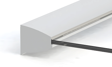 Профиль козырьковый алюминиевый анодированный k300-3  купить в Челябинске