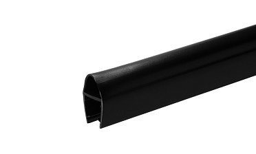 Уплотнитель для стекла 8 мм, дверь-стекло 2200 мм, непрозрачный черный t212-2 BL-U купить в Челябинске Уплотнитель для стекла 8 мм, дверь-стекло 2200 мм, непрозрачный черный t212-2 BL-U купить в Челябинске