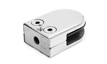 Стеклодержатель штампованный под стекло 10 мм (5+5 мм), на плоскость 40х24х54 полированный (AISI 304) k539-10 купить в Челябинске