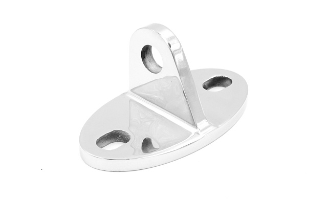 Крепление ванты(тяги) козырька к стене (AISI316), литое, полированное k658-16 Крепление ванты(тяги) козырька к стене (AISI316), литое, полированное k658-16