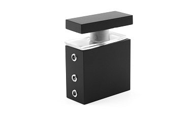 Соединитель труба-стекло для прямоугольного трека, нержавеющая сталь AISI 304, черная t462 BL купить в Челябинске Соединитель труба-стекло для прямоугольного трека, нержавеющая сталь AISI 304, черная t462 BL купить в Челябинске