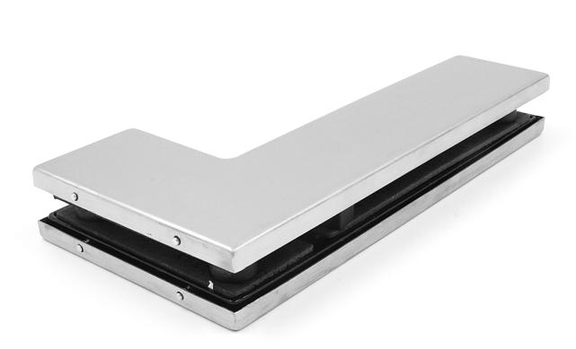 Фитинг угловой соединительный с ответной частью под замок без ограничителя, шлифованный, вырез 02 t142-3 SSS