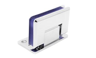 Петля для душевой кабины стена-стекло 90° с односторонним креплением, 90*55, цинк, полированная t305 PZn купить в Челябинске