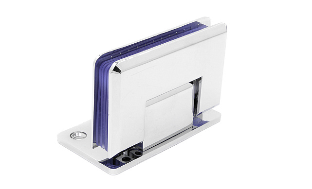 Петля для душевой кабины стена-стекло 90° с односторонним креплением, 90*55, цинк, полированная t305 PZn Петля для душевой кабины стена-стекло 90° с односторонним креплением, 90*55, цинк, полированная t305 PZn