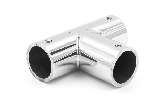 Соединитель-тройник для трубы 19 мм, нержавеющая сталь AISI 304, полированная t902 PSS 2 Соединитель-тройник для трубы 19 мм, нержавеющая сталь AISI 304, полированная t902 PSS 2