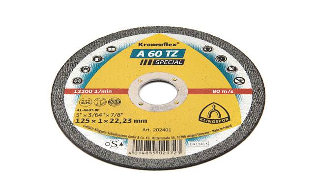 Ультратонкий отрезной круг д.125/1/22 KLINGSPOR Ф-0835 Ультратонкий отрезной круг д.125/1/22 KLINGSPOR Ф-0835