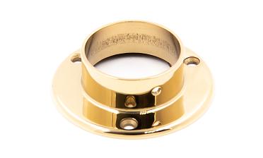 Фланец для трубы Ø50.8 мм, Ø90х3 мм, полированный, литой, золото k022-88 купить в Челябинске