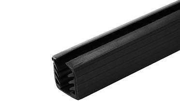 Уплотнитель в поручень с пазом 24х24 под LED ленту на стекло 12мм EPDM (палки 3 м) Фk300 купить в Челябинске