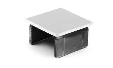 Заглушка для поручня с пазом 40x40 мм, полированная, хром (AISI 304) k547 купить в Челябинске