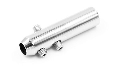 Держатель тросика Ø6 мм, короткий 50х12, прямой, под М8, полированный k240-2 купить в Челябинске Держатель тросика Ø6 мм, короткий 50х12, прямой, под М8, полированный k240-2 купить в Челябинске