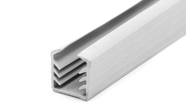 Уплотнитель в поручень с пазом 24х24 для стекла 12мм, EPDM (3-х метровый) СЕРЫЙ Фk301-G купить в Челябинске