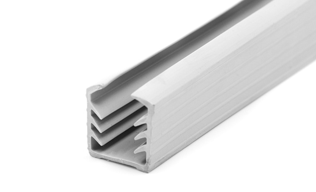 Уплотнитель в поручень с пазом 24х24 для стекла 12мм, EPDM (3-х метровый) СЕРЫЙ Фk301-G Уплотнитель в поручень с пазом 24х24 для стекла 12мм, EPDM (3-х метровый) СЕРЫЙ Фk301-G