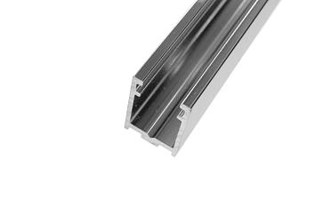 П-образный профиль 19x13, L=3000, под стекло 8 мм, алюминий полированный t758-3000 AL купить в Челябинске