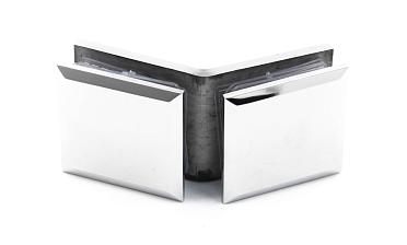 Коннектор для душевой стекло-стекло 135°, нержавеющая сталь AISI 304, полированная t736 PSS купить в Челябинске