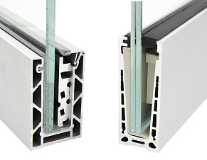 Алюминиевый профиль для стекла зажимной купить в Челябинске