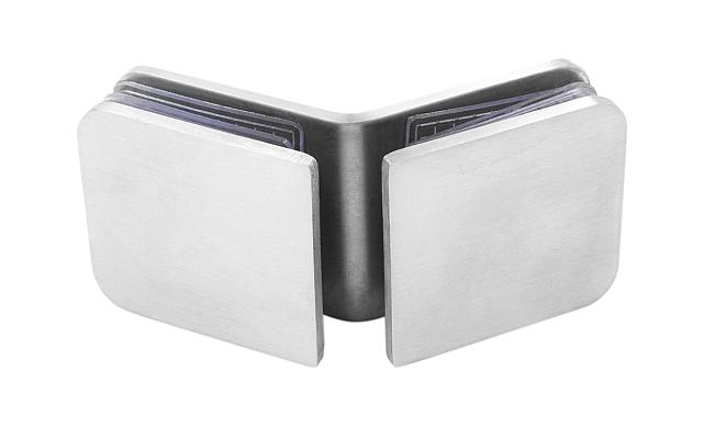 Коннектор для душевой кабины стекло-стекло 135° 45х45 мм шлифованный t726-2 SSS 