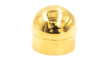 Заглушка для трубы Ø50.8х1.45 мм сферическая литая золотая k092-88 купить в Челябинске