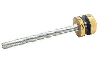 Комплект торцевого крепления несущего стекла, гайка-шайба Ø50х10х18 мм с внутренней резьбой М16, полированный, под золото (AISI 201) Фk277-88 купить в Челябинске Комплект торцевого крепления несущего стекла, гайка-шайба Ø50х10х18 мм с внутренней резьбой М16, полированный, под золото (AISI 201) Фk277-88 купить в Челябинске