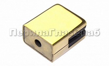 Стеклодержатель штампованный квадратный на плоскость для стекла 8 мм (4+4 мм), полированный, под золото (AISI 304) Фk352-88 купить в Челябинске Стеклодержатель штампованный квадратный на плоскость для стекла 8 мм (4+4 мм), полированный, под золото (AISI 304) Фk352-88 купить в Челябинске
