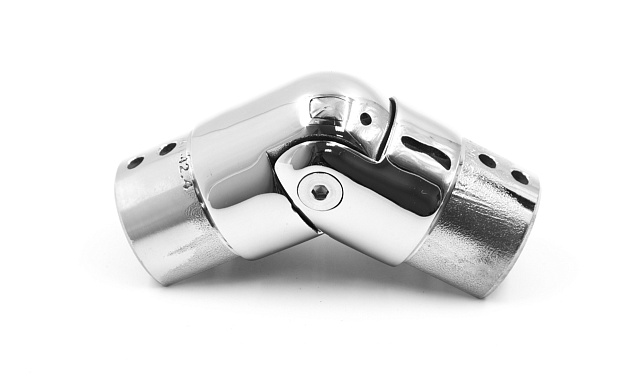 Соединитель поручня с пазом регулируемый, d=42,4 мм, полированный, AISI304 k195 Соединитель поручня с пазом регулируемый, d=42,4 мм, полированный, AISI304 k195