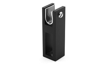 Соединитель труба-стекло для трека 30х10 мм, нержавеющая сталь AISI 304, черная t461 BL купить в Челябинске Соединитель труба-стекло для трека 30х10 мм, нержавеющая сталь AISI 304, черная t461 BL купить в Челябинске