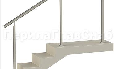 Нержавеющие ограждения без ригелей с квадратными стойками купить в Челябинске