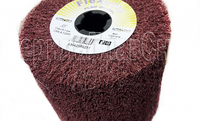 Шлифовальный валик на УШМ 110х100х19 мм Ф-0837 Шлифовальный валик на УШМ 110х100х19 мм Ф-0837