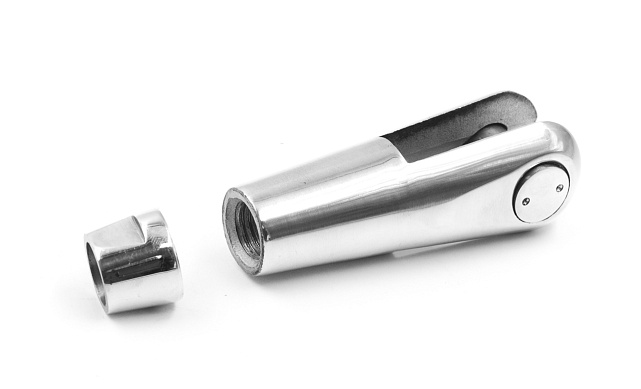 Наконечник ванты (тяги) с резьбой М16 левый, литой,полированный (AISI316) k661-16-L Наконечник ванты (тяги) с резьбой М16 левый, литой,полированный (AISI316) k661-16-L