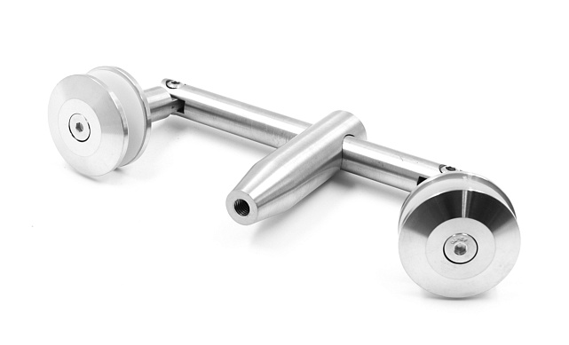 Крепление двойное с рутелями к тяге, AISI 304 k628 Крепление двойное с рутелями к тяге, AISI 304 k628