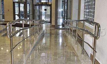 Ограждение пандуса с одним ригелем купить в Челябинске