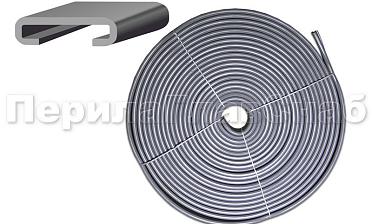 Поручень ПВХ пластиковый, цвет серый, на полосу 40х4 мм Ф-0681  купить в Челябинске