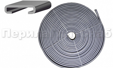 Поручень ПВХ пластиковый, цвет серый, на полосу 40х4 мм Ф-0681  купить в Челябинске Поручень ПВХ пластиковый, цвет серый, на полосу 40х4 мм Ф-0681  купить в Челябинске