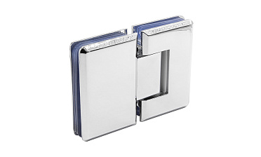 Петля для душевой кабины стекло-стекло 180° 90х55 мм, полированная t303 PSS купить в Челябинске Петля для душевой кабины стекло-стекло 180° 90х55 мм, полированная t303 PSS купить в Челябинске