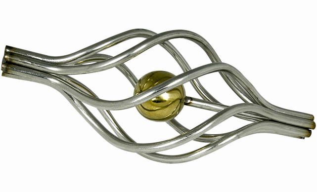 Декоративная вставка (корзинка) для стойки Ø25 мм, с золотым шаром k388-2 7 Декоративная вставка (корзинка) для стойки Ø25 мм, с золотым шаром k388-2 7