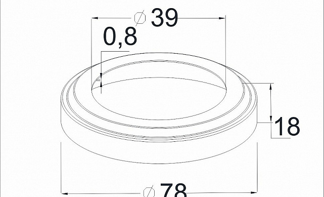 Низ стойки Ø38.1 мм, S=0.8 мм, внешний Ø78х18 мм, полированный (AISI 304) k007-5 2 Низ стойки Ø38.1 мм, S=0.8 мм, внешний Ø78х18 мм, полированный (AISI 304) k007-5 2
