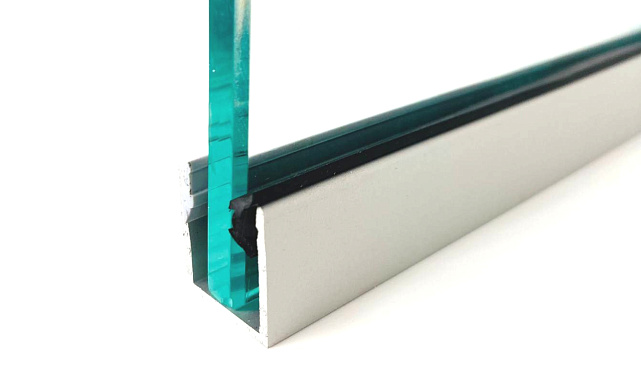 П-образный профиль 20 мм нижний, алюминиевый анодированный, длина 3000 мм т22 AL  5