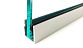 П-образный профиль 20 мм нижний, алюминиевый анодированный, длина 3000 мм т22 AL 