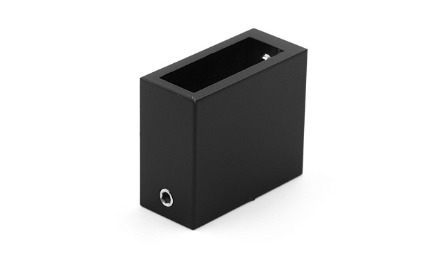 Коннектор стена-труба для прямоугольного трека 30х10 мм, нержавеющая сталь AISI 304, черная t463 BL 6 Коннектор стена-труба для прямоугольного трека 30х10 мм, нержавеющая сталь AISI 304, черная t463 BL 6