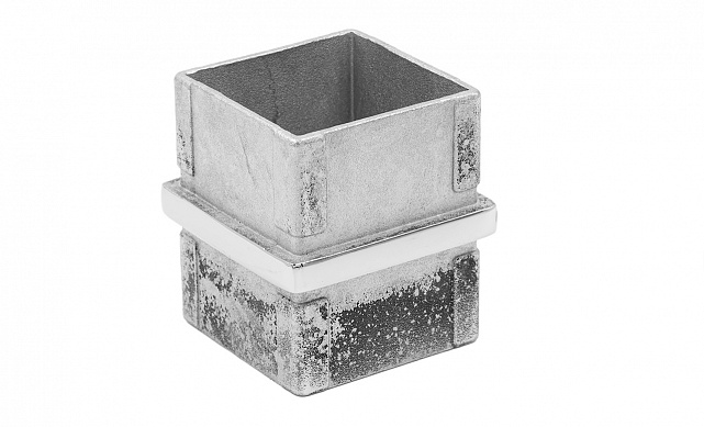 Соединитель для поручня 40х40 мм, полированный, (AISI 304) k368 4 Соединитель для поручня 40х40 мм, полированный, (AISI 304) k368 4