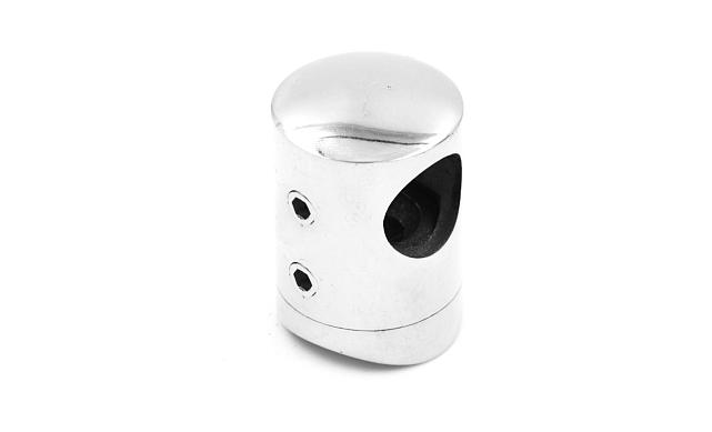 Ригеледержатель на стойку Ø38.1х13.2 мм, полированный, литой (AISI 304 k029) 4