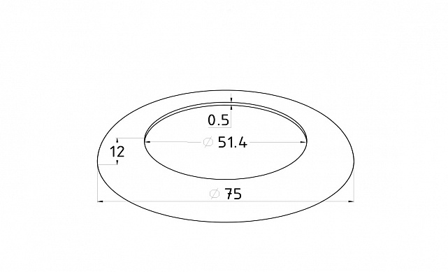 Низ стойки Ø50.8 мм, S=0.4 мм, Ø76 мм, полированный (AISI 316) k091-4 2 Низ стойки Ø50.8 мм, S=0.4 мм, Ø76 мм, полированный (AISI 316) k091-4 2