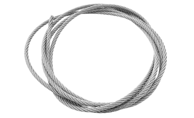 Трос из нержавеющей стали средней жесткости Ø6 мм AISI 304 Ф-1070 9 Трос из нержавеющей стали средней жесткости Ø6 мм AISI 304 Ф-1070 9