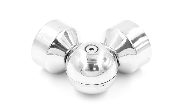 Поворот дер./пласт. поручня Ø49х0.8 мм, полированный, (AISI 201) k053-4 5 Поворот дер./пласт. поручня Ø49х0.8 мм, полированный, (AISI 201) k053-4 5