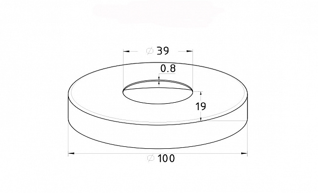 Низ стойки Ø38.1 мм, 102х18х0.6, полированный (AISI 304) k201-4 2 Низ стойки Ø38.1 мм, 102х18х0.6, полированный (AISI 304) k201-4 2