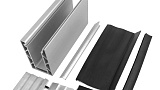 Фото в разборе Комплект профиля зажимного для стекла 16мм и 8+8  - 4 Фото в разборе Комплект профиля зажимного для стекла 16мм и 8+8  - 4