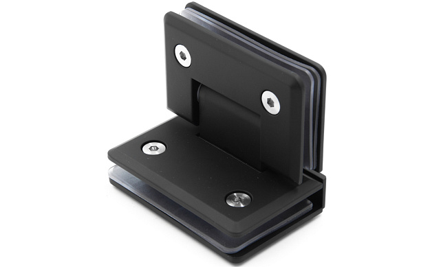 Петля для душевой стекло-стекло 90х55 мм, 90°, цинк, черный t304 BZn 5 Петля для душевой стекло-стекло 90х55 мм, 90°, цинк, черный t304 BZn 5